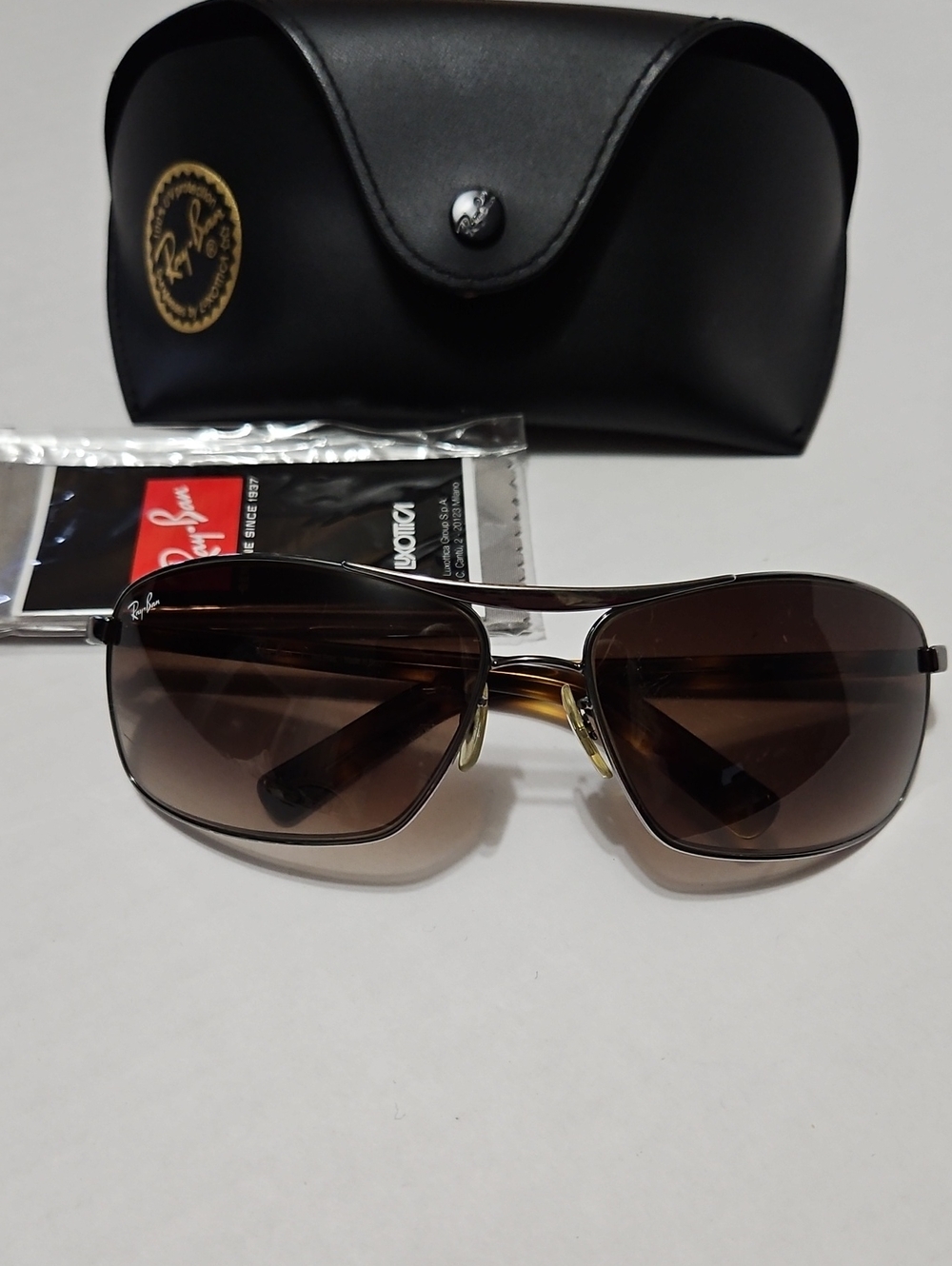Ray-Ban RB3470 64-14 Gunmetal Sunglasses w/ Case
